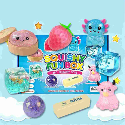 8-Piece Set Mystery  Box - Squeeze Away Every Ounce Of Stress Instantly