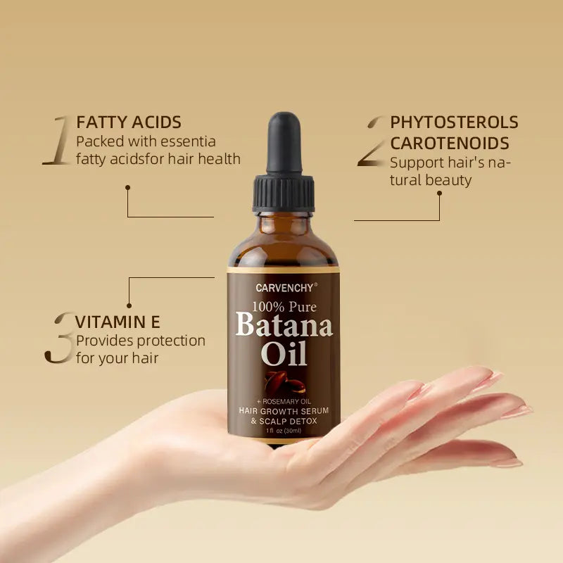 Batana Rosemary Oil for Thicker, Fuller & Stronger-Looking Hair