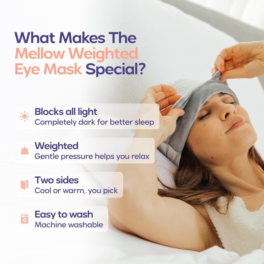 Weighted Sleep Mask – Strapless 360° Pressure Touch For Instant Deep Relaxation