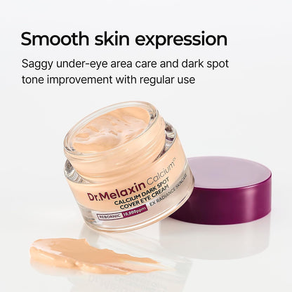 Active Calcium Eye Cream – Peach-Tinted Rebornic™ Technology For Instant Dark Spot Cover & Wrinkle Repaving