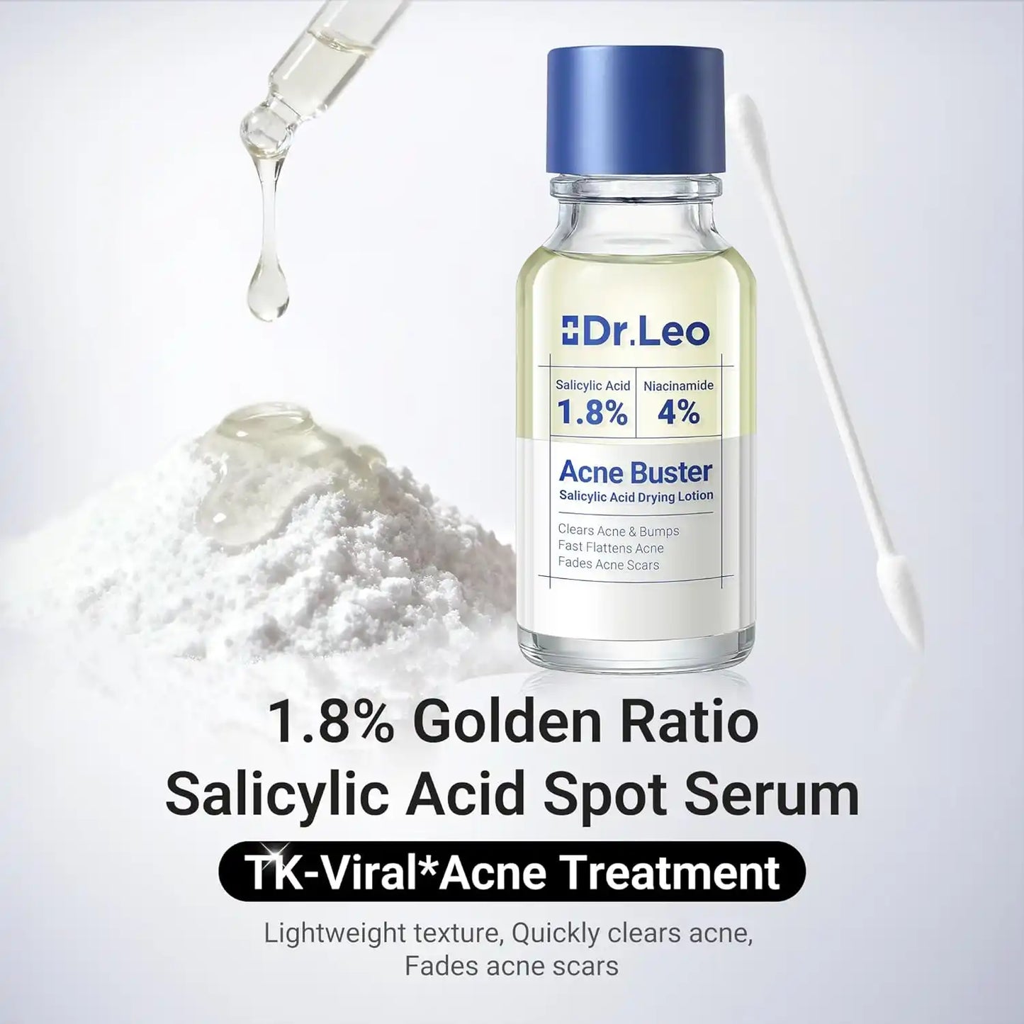 1.8% Salicylic Acid Acne Treatment – 24H Overnight Shrinkage For Clear Acne-Free Skin