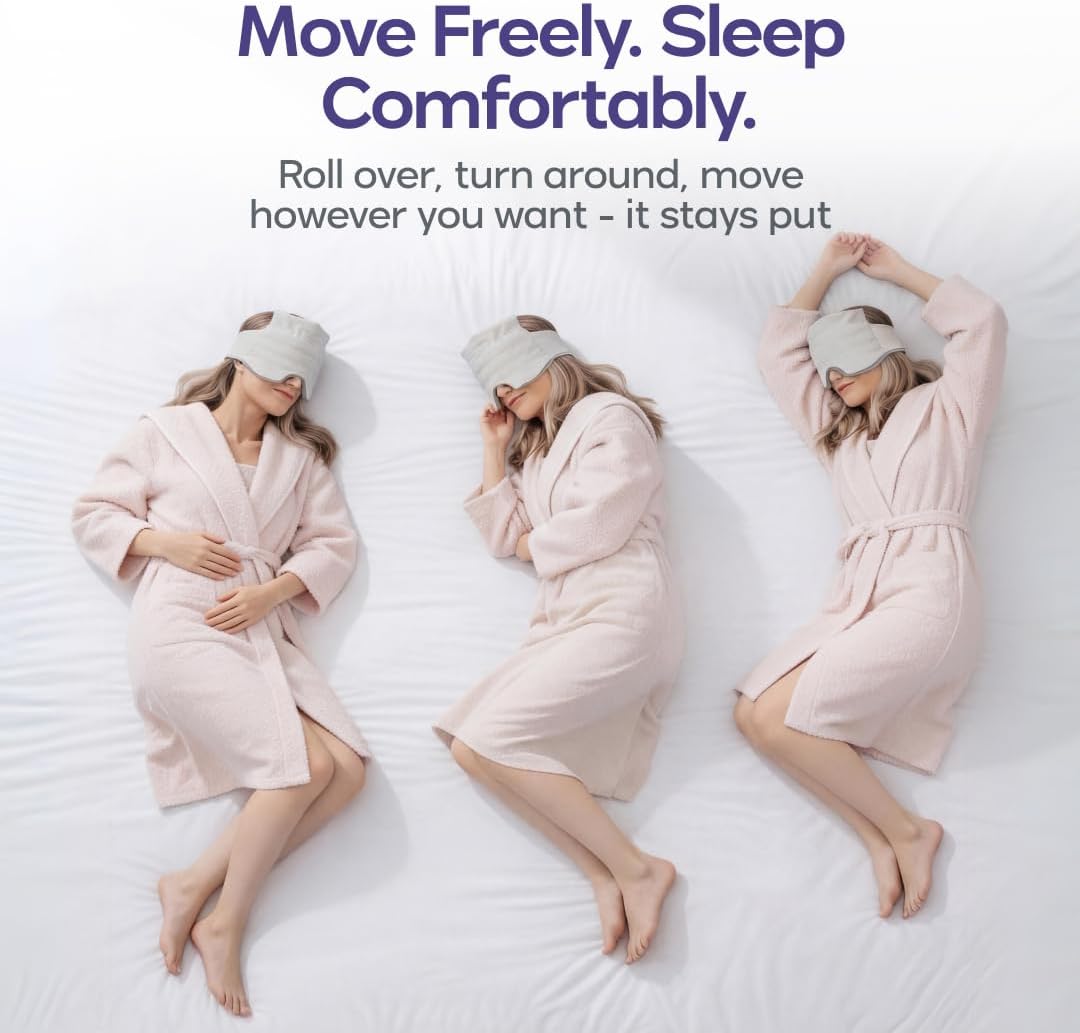Weighted Sleep Mask – Strapless 360° Pressure Touch For Instant Deep Relaxation
