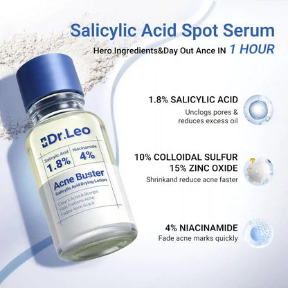 1.8% Salicylic Acid Acne Treatment – 24H Overnight Shrinkage For Clear Acne-Free Skin