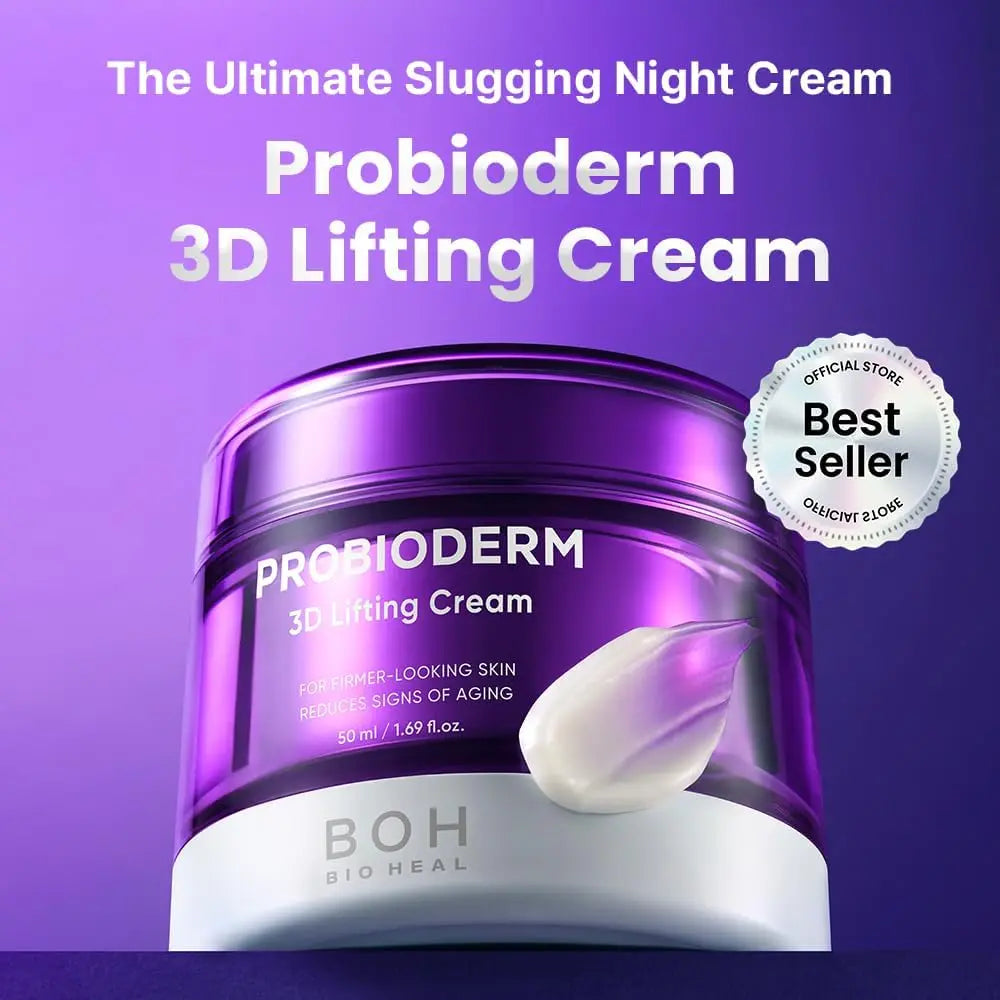 3D Lifting Night Cream – 17-Peptide & Probioderm Complex For Instant Sculpted Radiance