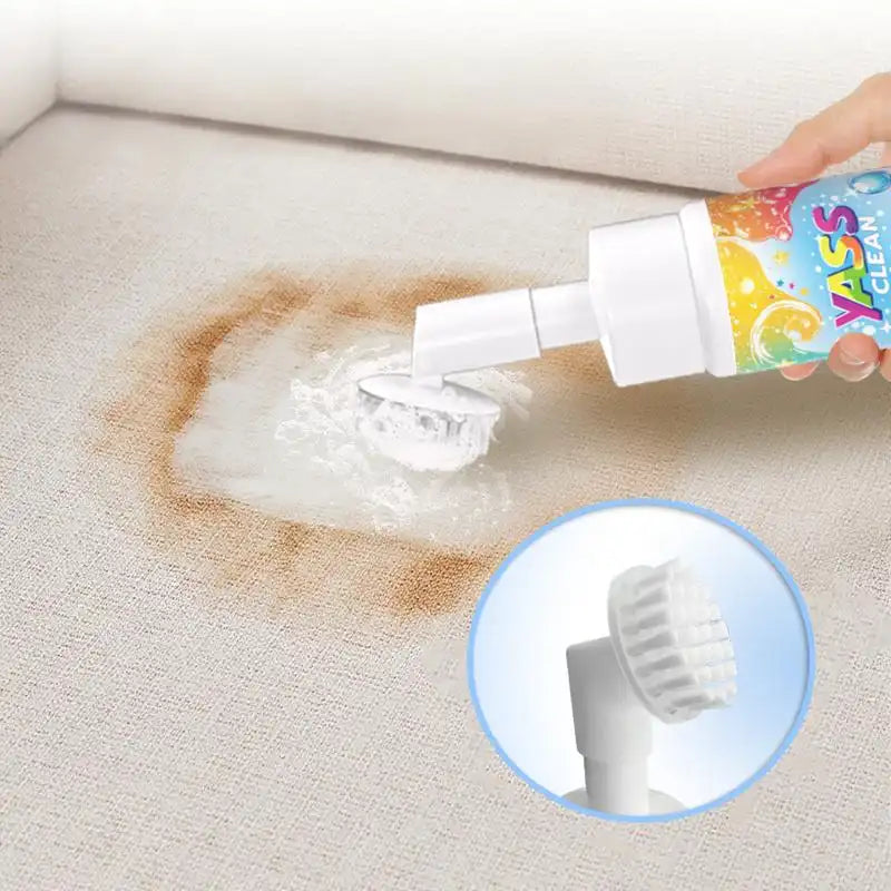 Waterless Foam Cleaner – Deep-Clean Carpets & Shoes in Seconds with a Built-In Brush