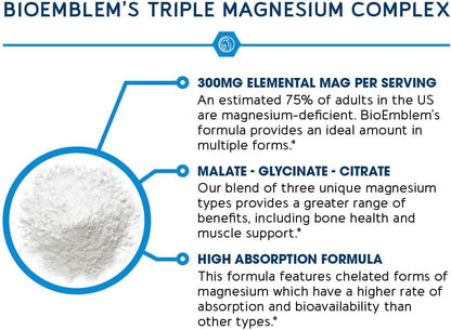 Triple Magnesium Complex Capsules for Daily Calm, Muscle & Energy Support