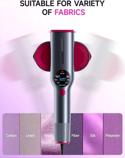 2-in-1 Handheld Iron & Steamer – 90° Swivel Ceramic Soleplate For Instant, Wrinkle-Free Elegance Anywhere