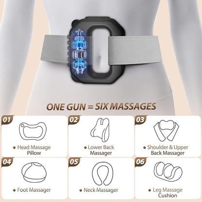 Cordless Deep Relief with a 63-Inch Adjustable Fascia Ring Massager