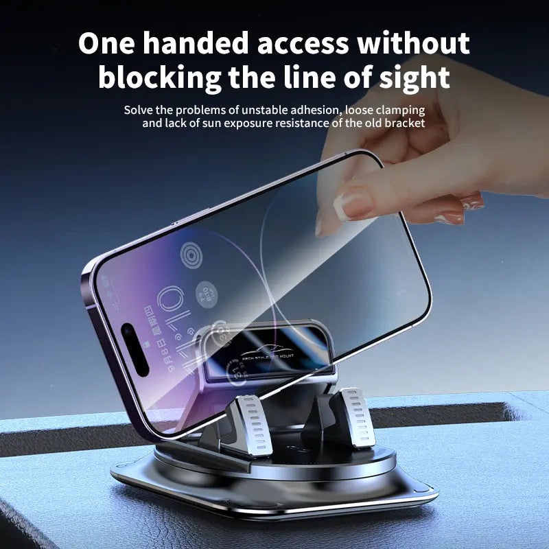 360° Rotatable Car Phone Mount – Ultra-Strong Suction For Shake-Free Navigation