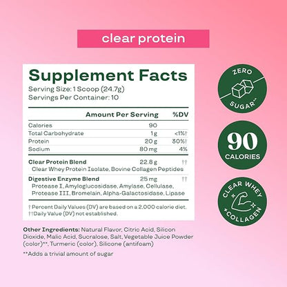 Clear Whey & Collagen Drink – Light Fruity Refreshment For Clean Muscle & Radiance