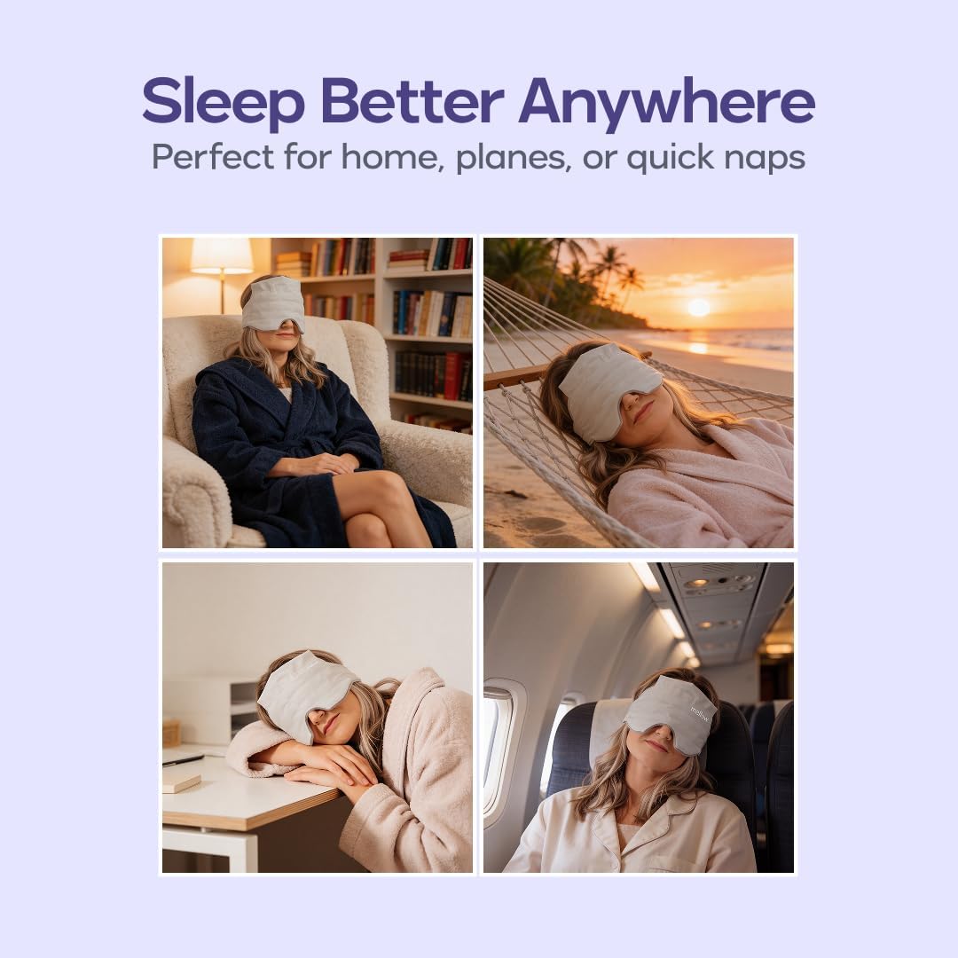 Weighted Sleep Mask – Strapless 360° Pressure Touch For Instant Deep Relaxation