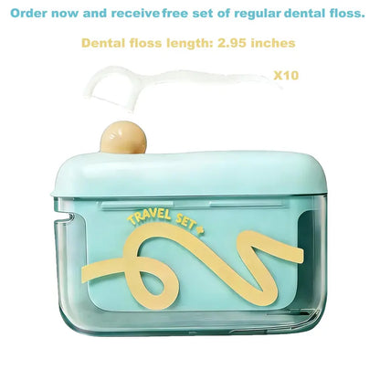 Automatic Pop-up Portable Floss Dispenser - Grab your dental floss without touching the rest
