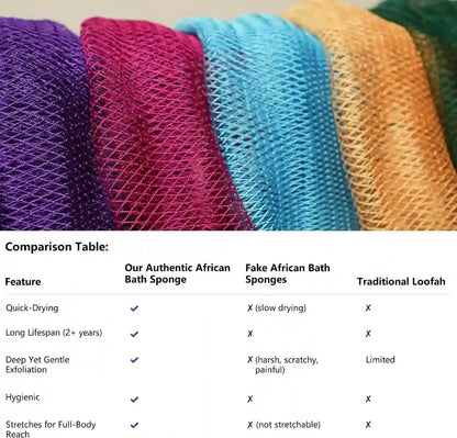 African Net Sponge – Authentic Knotted Mesh For Smooth & Glowing Skin