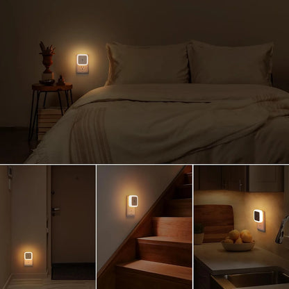 6 PCS LED Night Light – Dusk-To-Dawn Smart Sensor For Effortless Nighttime Safety