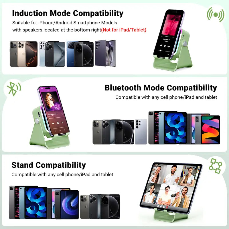 Wireless Induction Speaker Stand – Instant Sound Boost Without Bluetooth