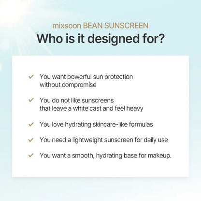 Bean Sunscreen – Essence-Like Hydration For Invisible UV Protection