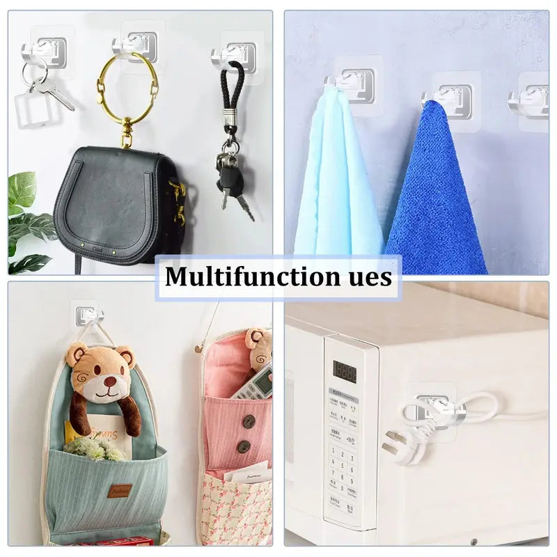 Adhesive Curtain Rod Holders – Drill-Free Spring Clip Mechanism For Damage-Free Wall Mounting