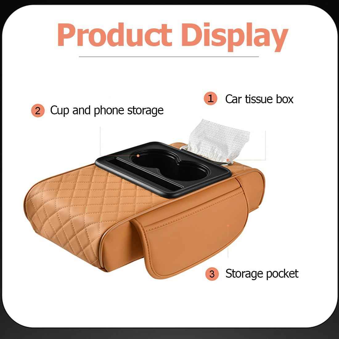 4-in-1 Console Armrest Cover - Drive in Total Comfort with Instant Reach Storage
