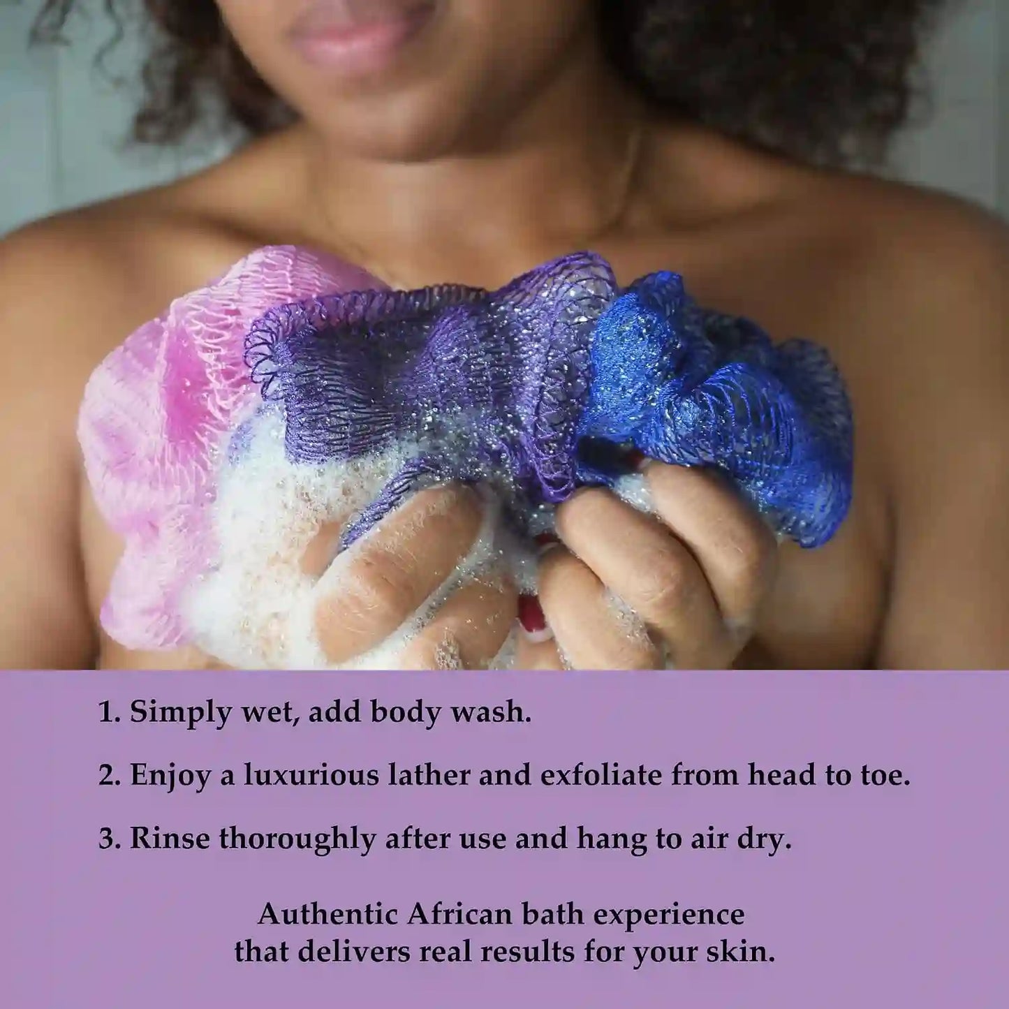 African Net Sponge – Authentic Knotted Mesh For Smooth & Glowing Skin
