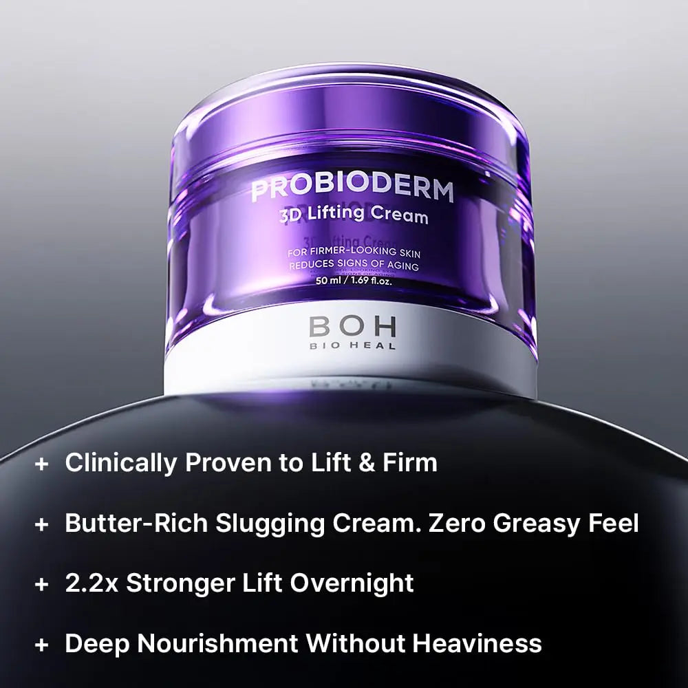 3D Lifting Night Cream – 17-Peptide & Probioderm Complex For Instant Sculpted Radiance