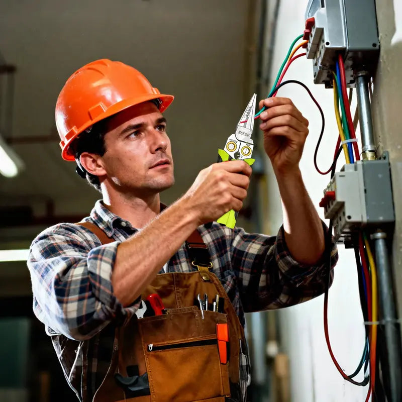 8-in-1 Wire Stripper – Integrated Smart Voltage Tester For Zero-Risk Damage-Free Electrical Work