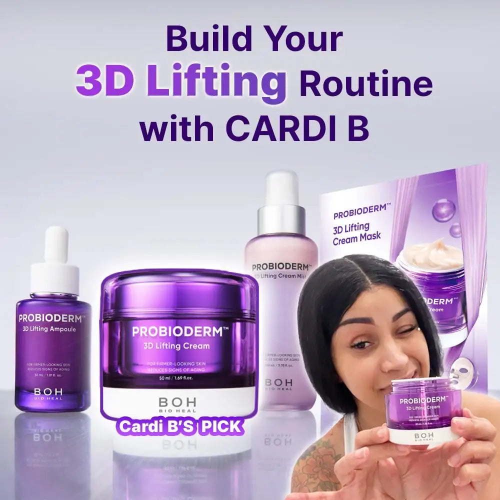 3D Lifting Night Cream – 17-Peptide & Probioderm Complex For Instant Sculpted Radiance