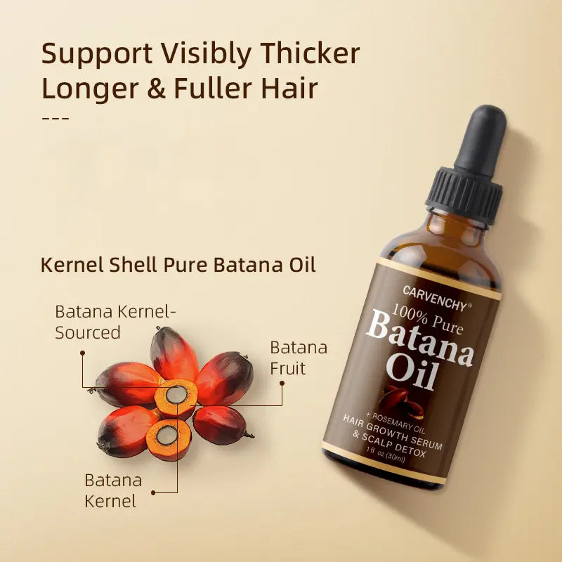 Batana Rosemary Oil for Thicker, Fuller & Stronger-Looking Hair