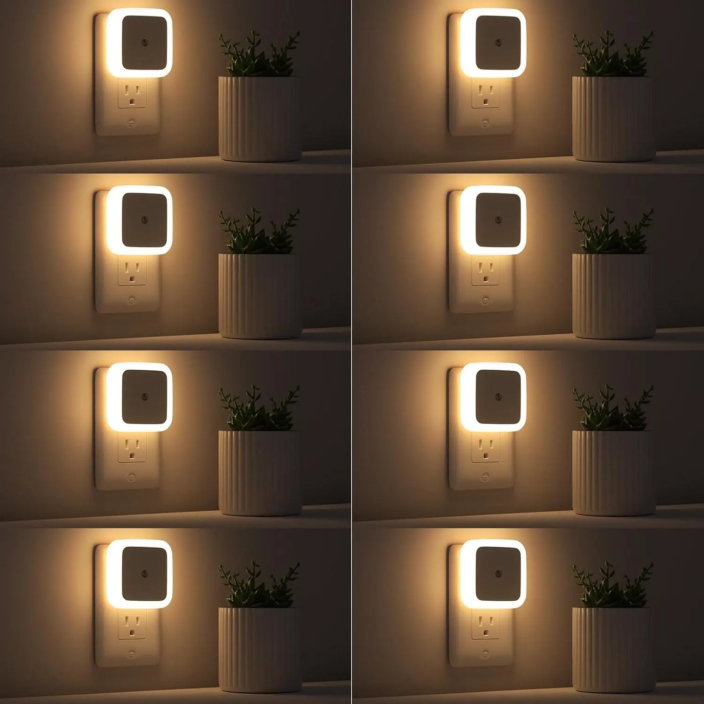 6 PCS LED Night Light – Dusk-To-Dawn Smart Sensor For Effortless Nighttime Safety