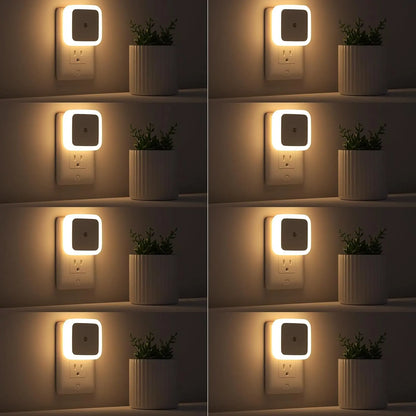 6 PCS LED Night Light – Dusk-To-Dawn Smart Sensor For Effortless Nighttime Safety