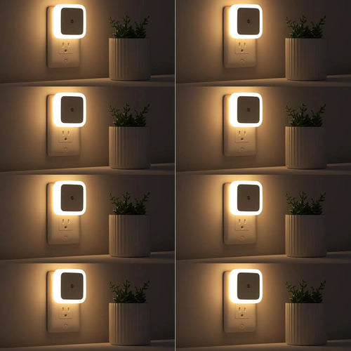 6 PCS LED Night Light – Dusk-To-Dawn Smart Sensor For Effortless Nighttime Safety