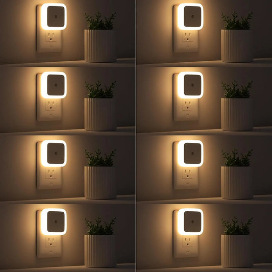 6 PCS LED Night Light – Dusk-To-Dawn Smart Sensor For Effortless Nighttime Safety