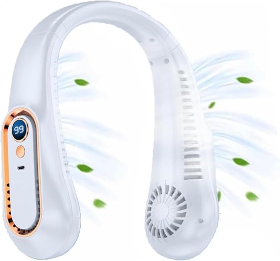 Wearable Neck Fan – 4 Turbo Airflow Channels For Instant Hands-Free Cooling