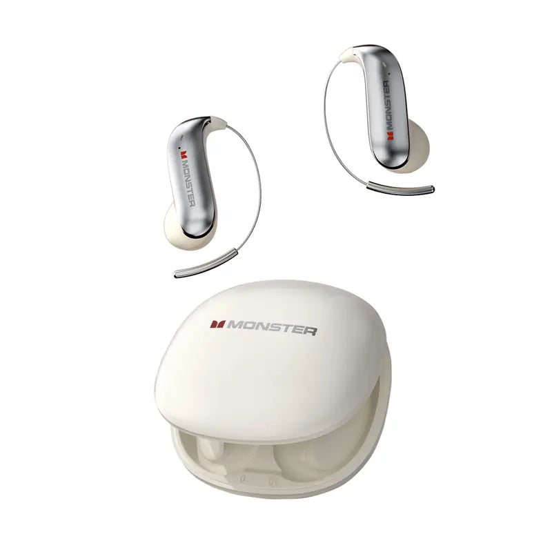 Bluetooth Headphones with Titanium Ear Hooks, Secure Fit & 145-Hour Battery Life