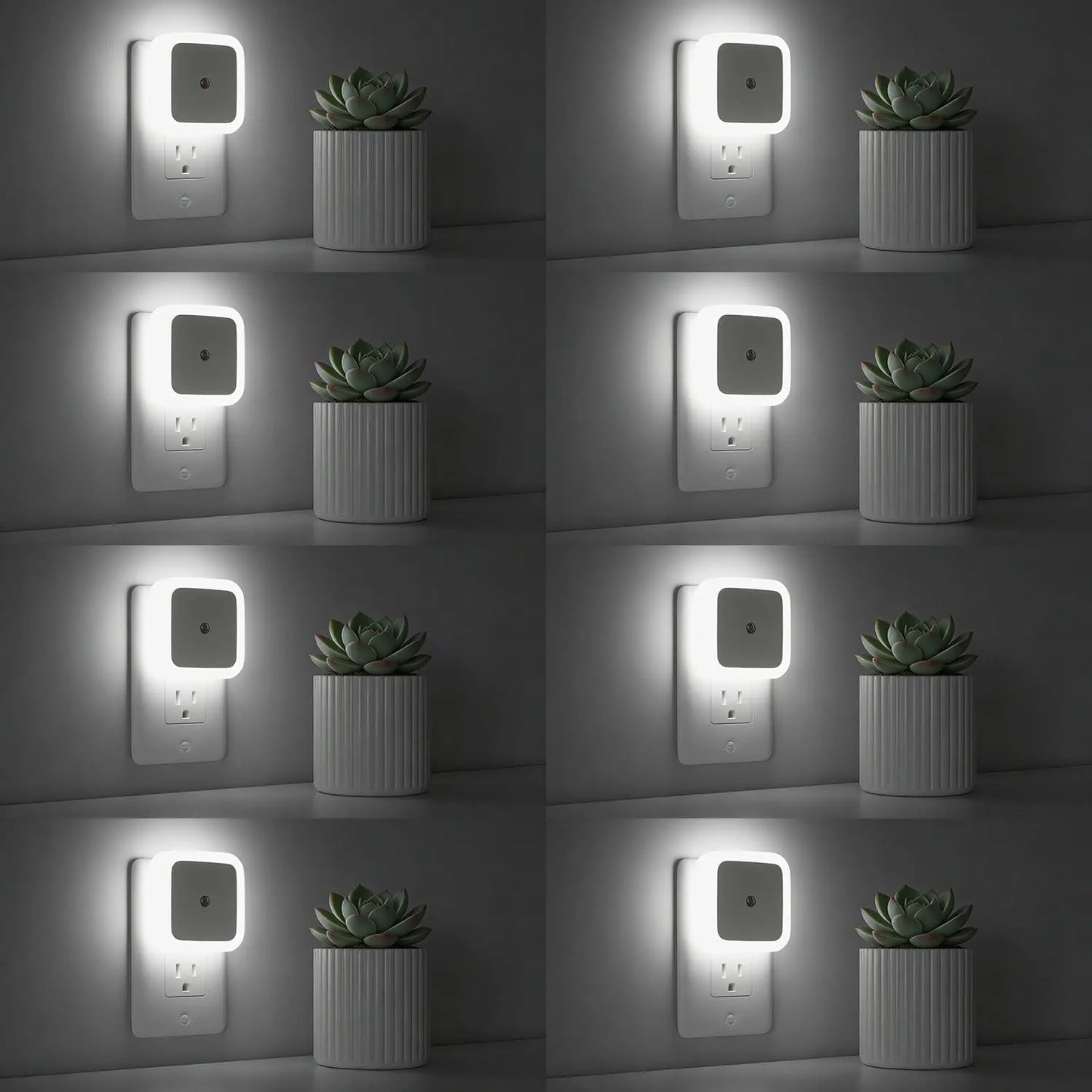 6 PCS LED Night Light – Dusk-To-Dawn Smart Sensor For Effortless Nighttime Safety